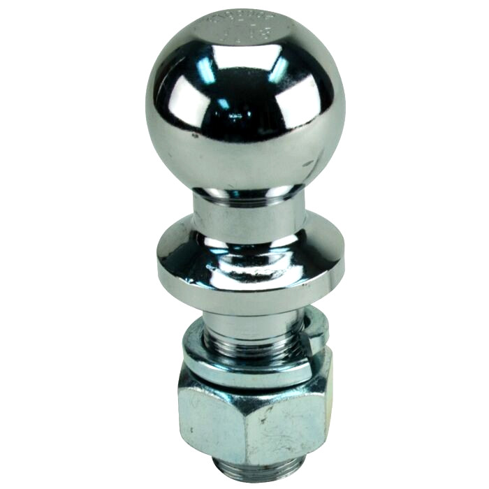 2-5/16" Stainless Steel Hitch Ball 1" Shank x 2" Length Hitch Ball 7,000 lbs