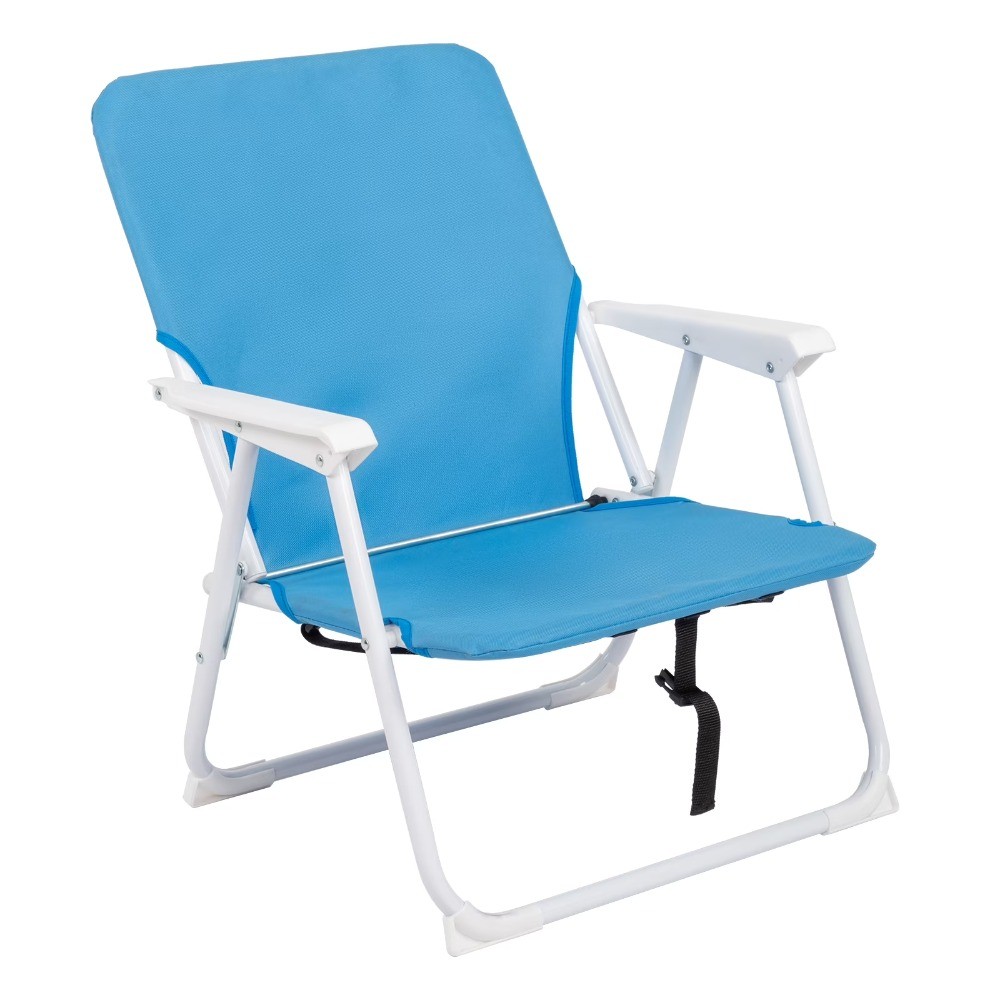 Load-Bearing 100kg Blue Oxford Cloth White Iron Frame, 56*60*63cm