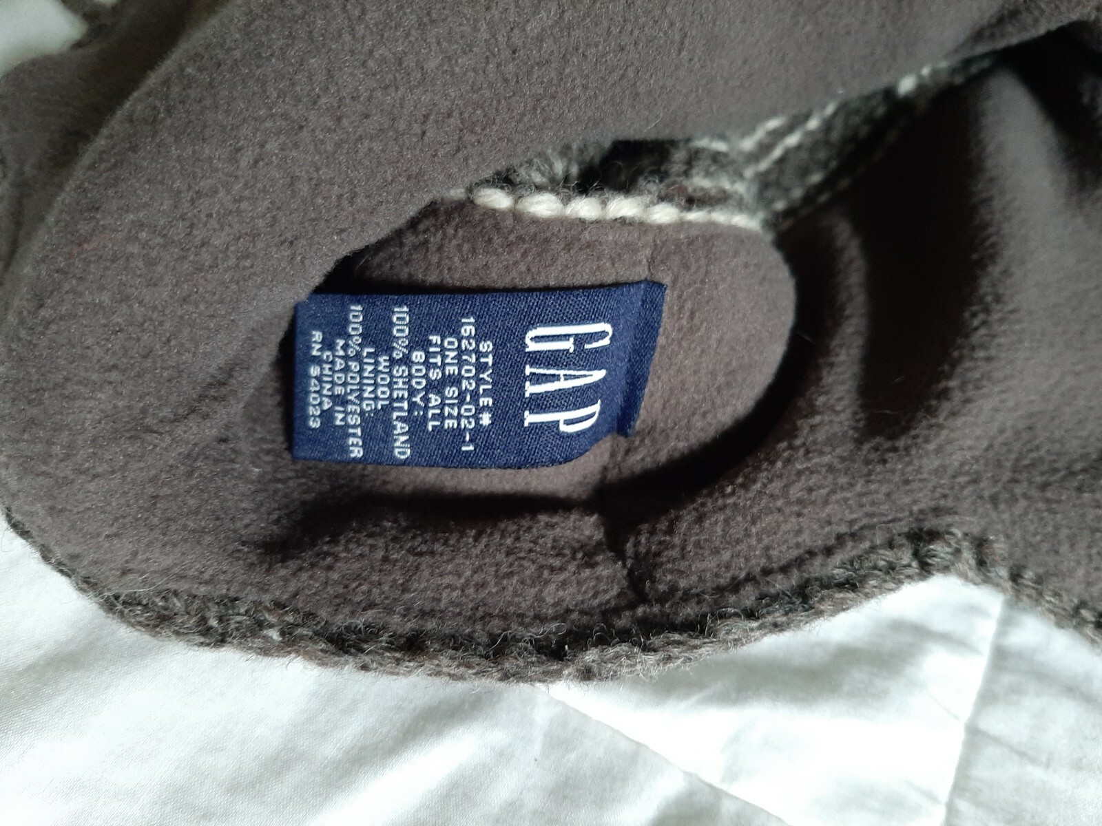 Gap Winter Hat Shetland Wool Earflaps one size