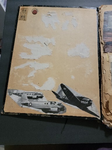 SCRAP BOOK AVIATION VINTAGE