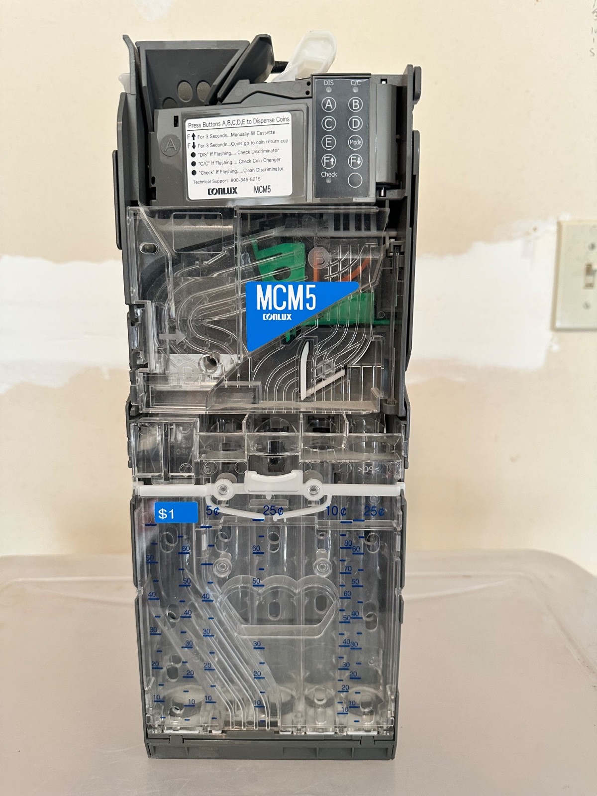 Conlux CCM5G 5-Tube Coin Changer