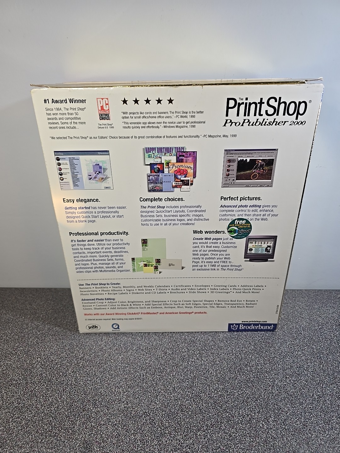 Broderbund Print Shop Pro Publisher Version 10 Software for Windows