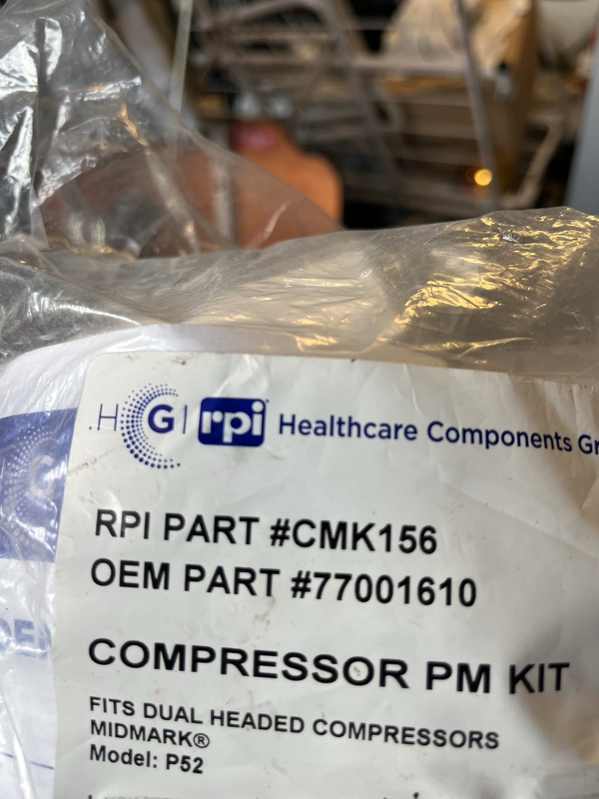 RPI P52 Air Compressor Maintenance Kit Compatible