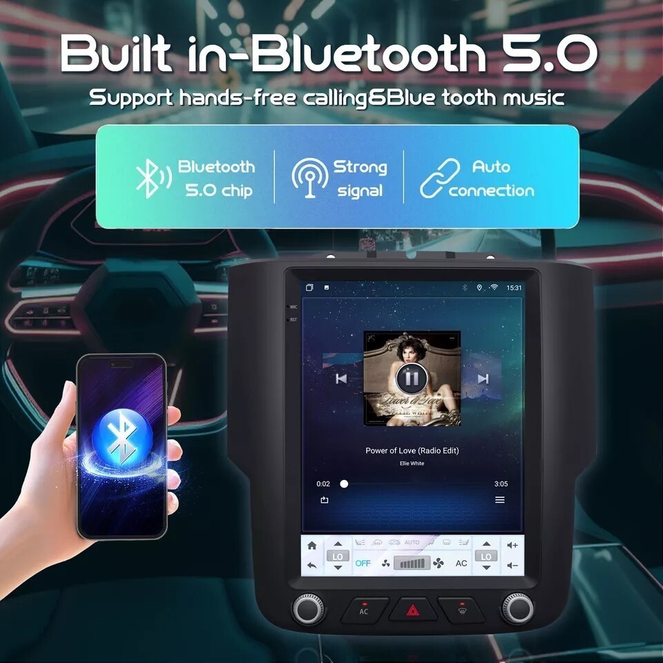 9.7" 64GB Android 13 Car Radio Stereo Carplay GPS Navi For Dodge RAM 2013-2018