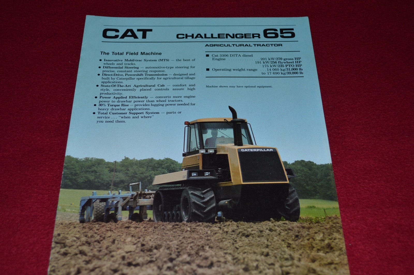 Caterpillar Challenger 65 Tractor Dealer's Brochure FMD AEHQ7020 8-88