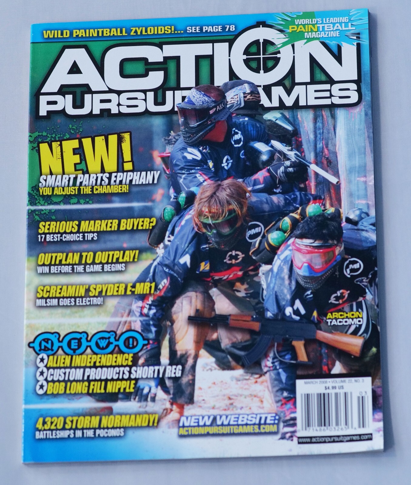 Priced To Sell March 2008 Action Pursuit Games Print Paintball Magazine