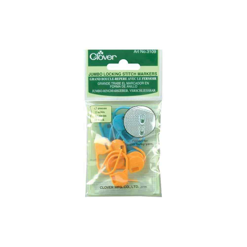 Jumbo Locking Stitch Markers by Clover