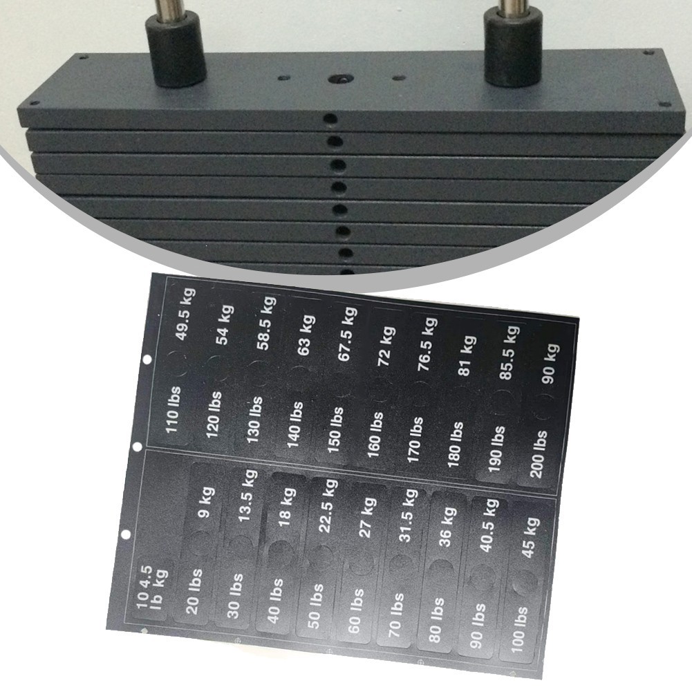 Easy to Apply Weight Stickers Improved Training Efficiency No Confusion
