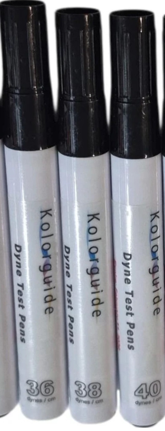 Dyne Test Pens Kit 36 38 40 Dynes/cm (12 Pack – 4 Each) Surface Energy