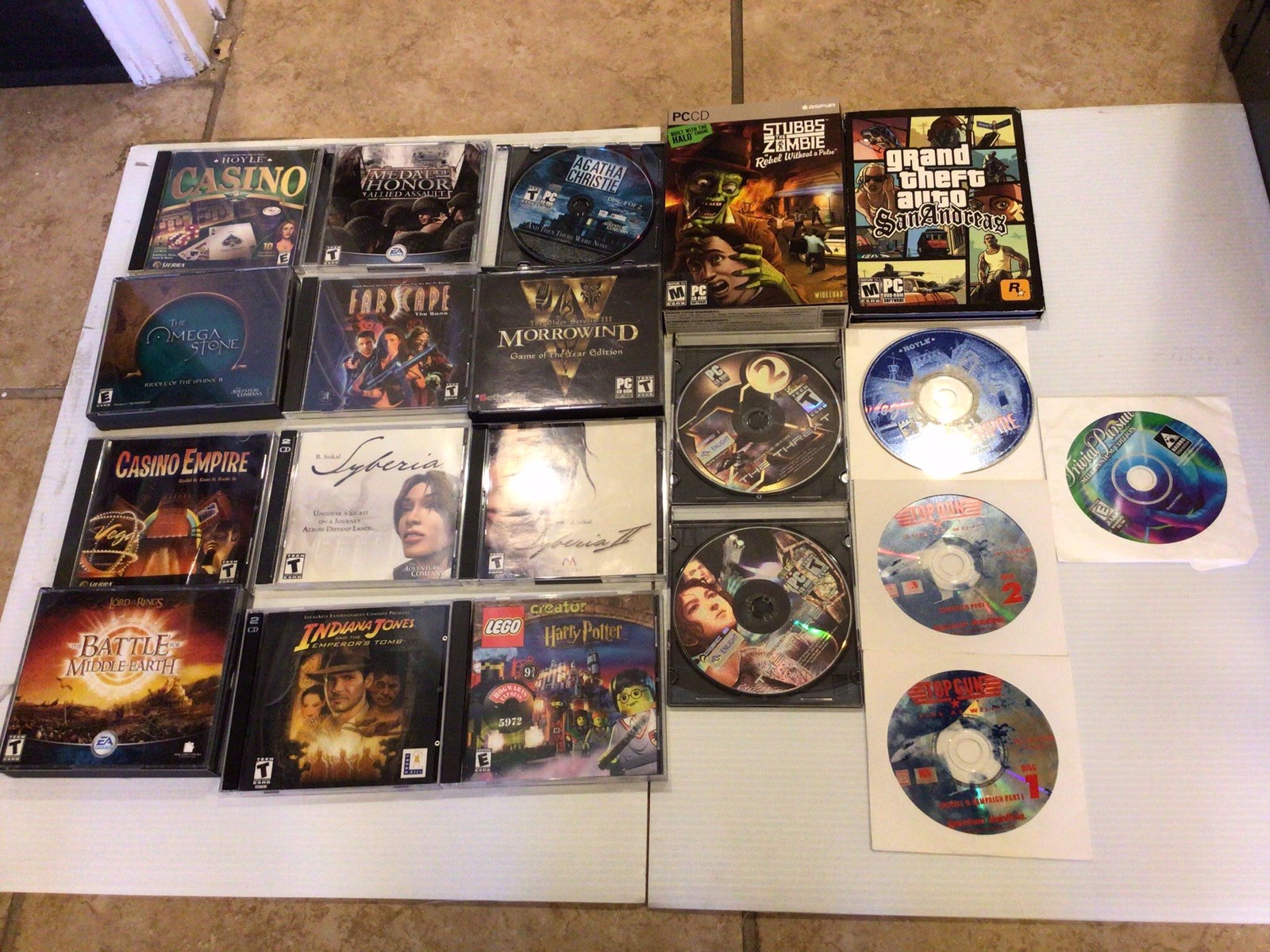 Vintage 90's 2000s Y2K Lot of 15+ PC Computer Games CD-ROM Untested As Is
