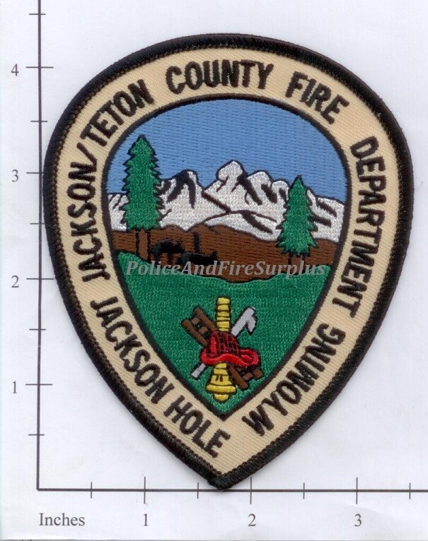 Wyoming - Jackson Hole  - Jackson Teton County WY Fire Dept Patch Mountains