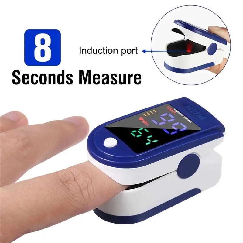 Fingertip Pulse Oximeter SpO2 Blood Oxygen Saturation Heart Rate Monitor