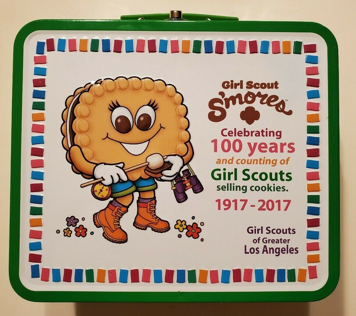 Girl Scouts S'Mores Celebrating 100 Years 1917-2017 Metal Lunch Box Collectible