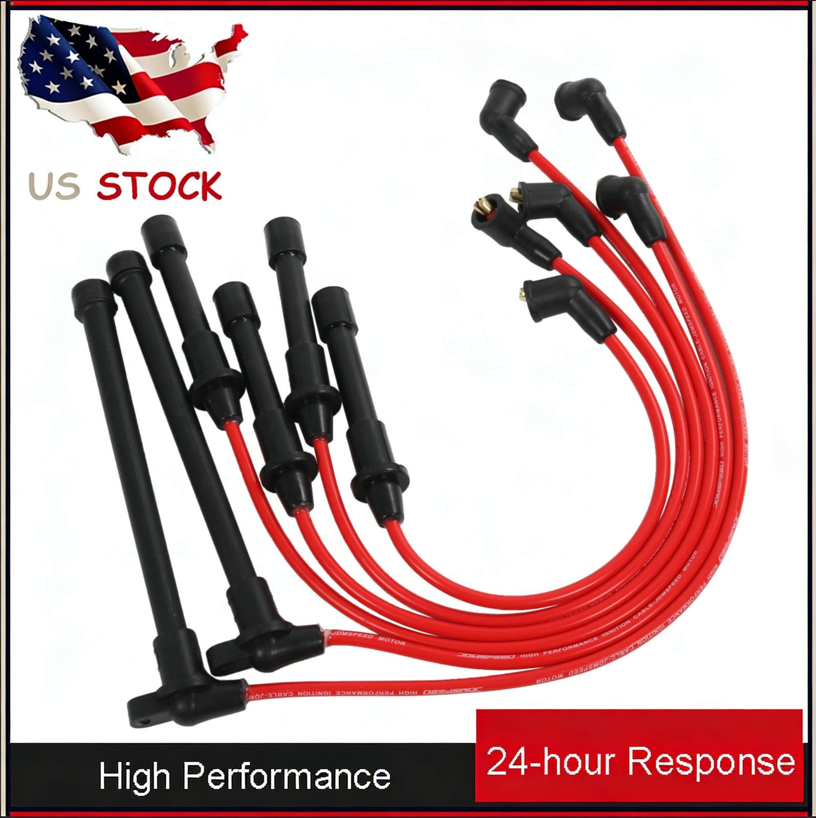671-6197 Set of 6 Spark Plug Wires Fits Nissan Pathfinder Frontier QX4 New