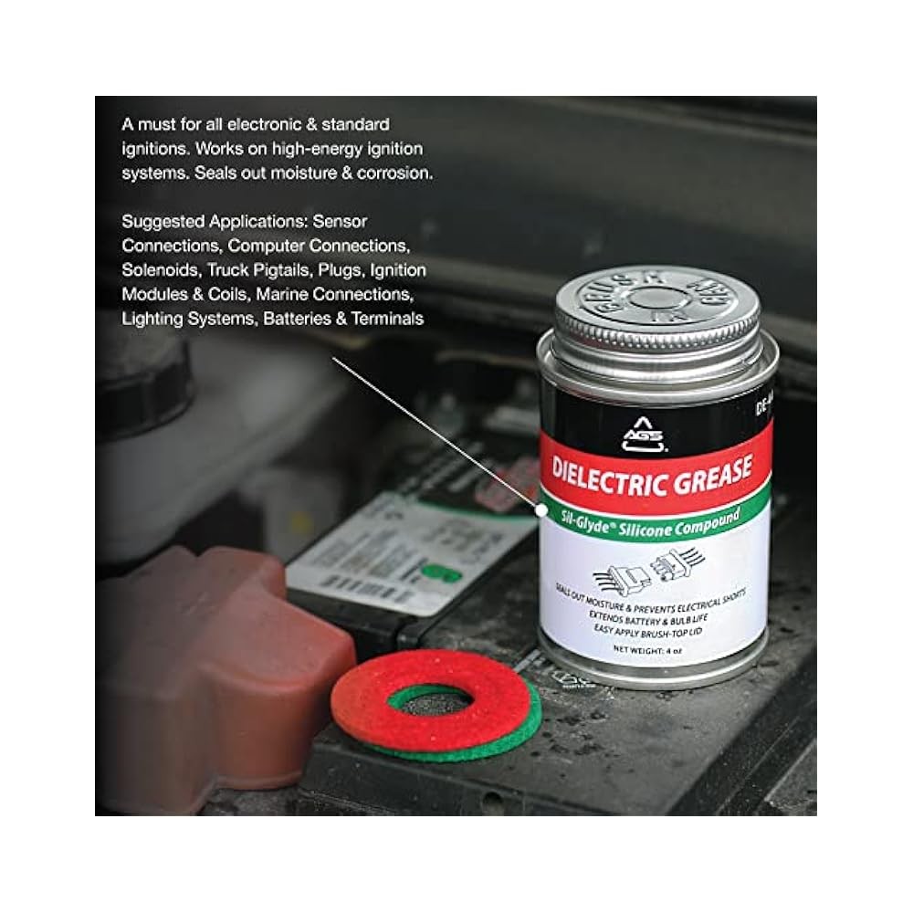 Dielectric Grease - For Electrical Connectors, Brush Top Can, 4oz