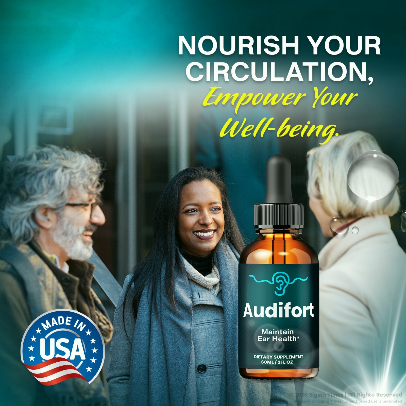(5 Pack) Audifort Drops - Advanced Ear Health and Hearing Support Formula
