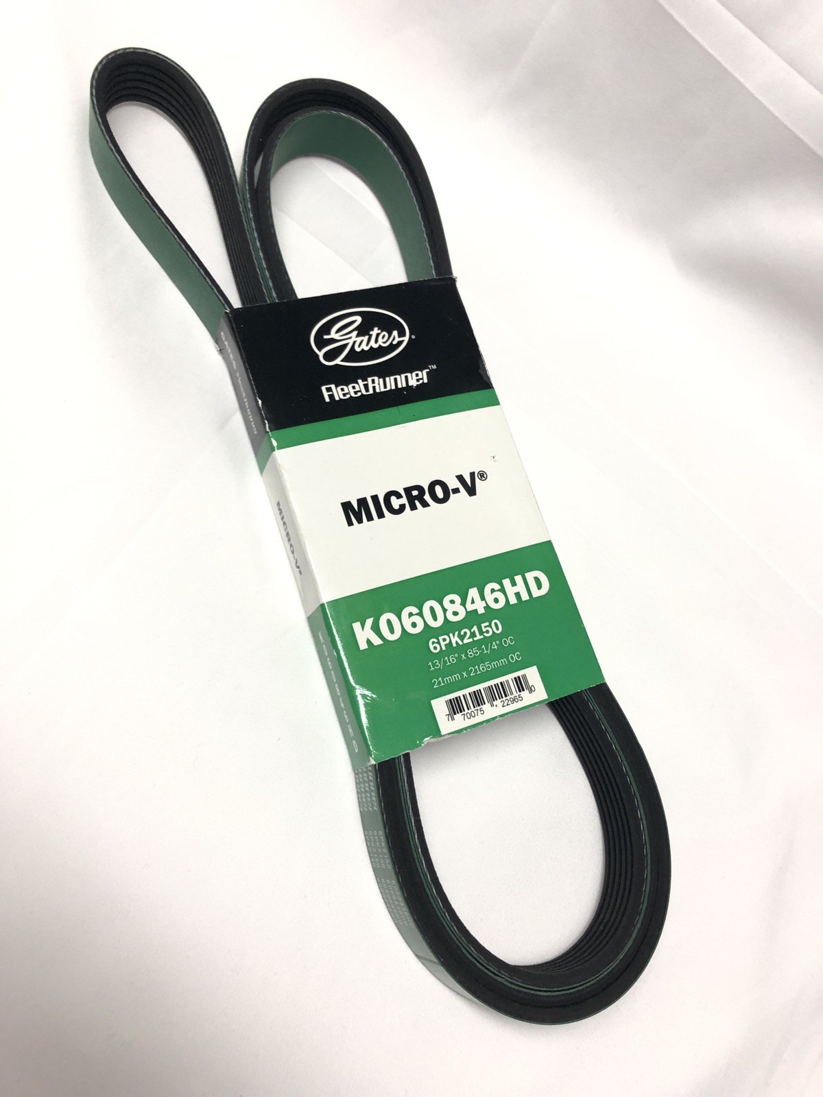 Gates K060846HD FleetRunner Micro V 6 Rib Serpentine Drive Belt 6PK2150 In-Stock