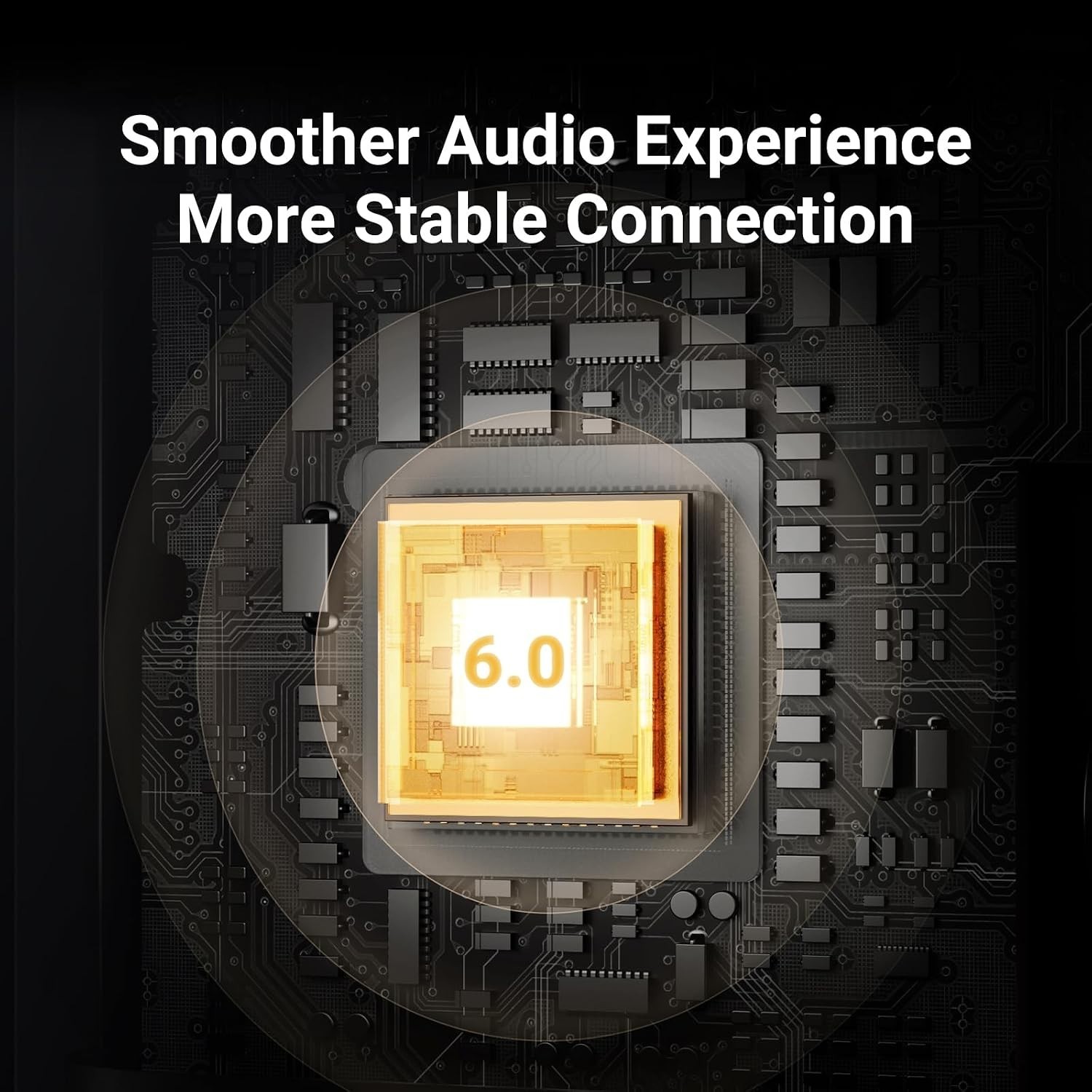 Bluetooth 6.0 Adapter with Built-in Microphone for Smooth Hands-Free Calling