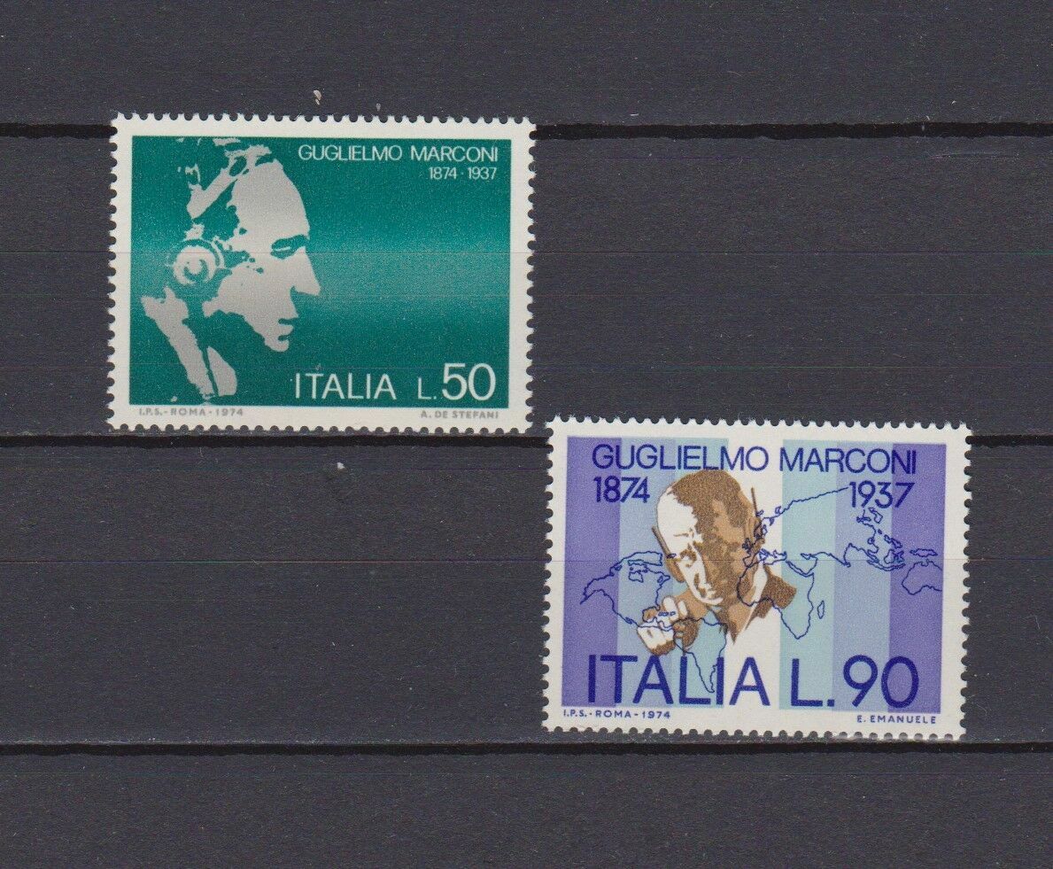 Italy Mnh** 1974 Marconi 2v