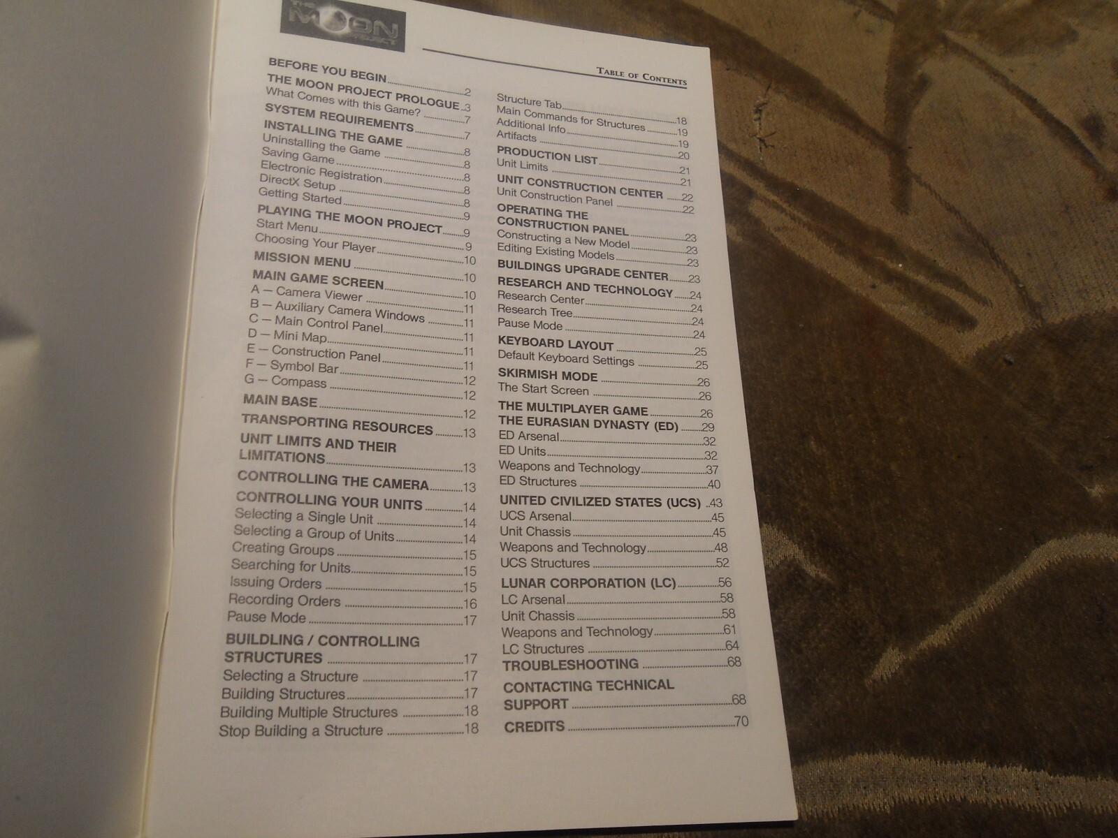 Moon Project User Manual ONLY!!!!!!! Topware