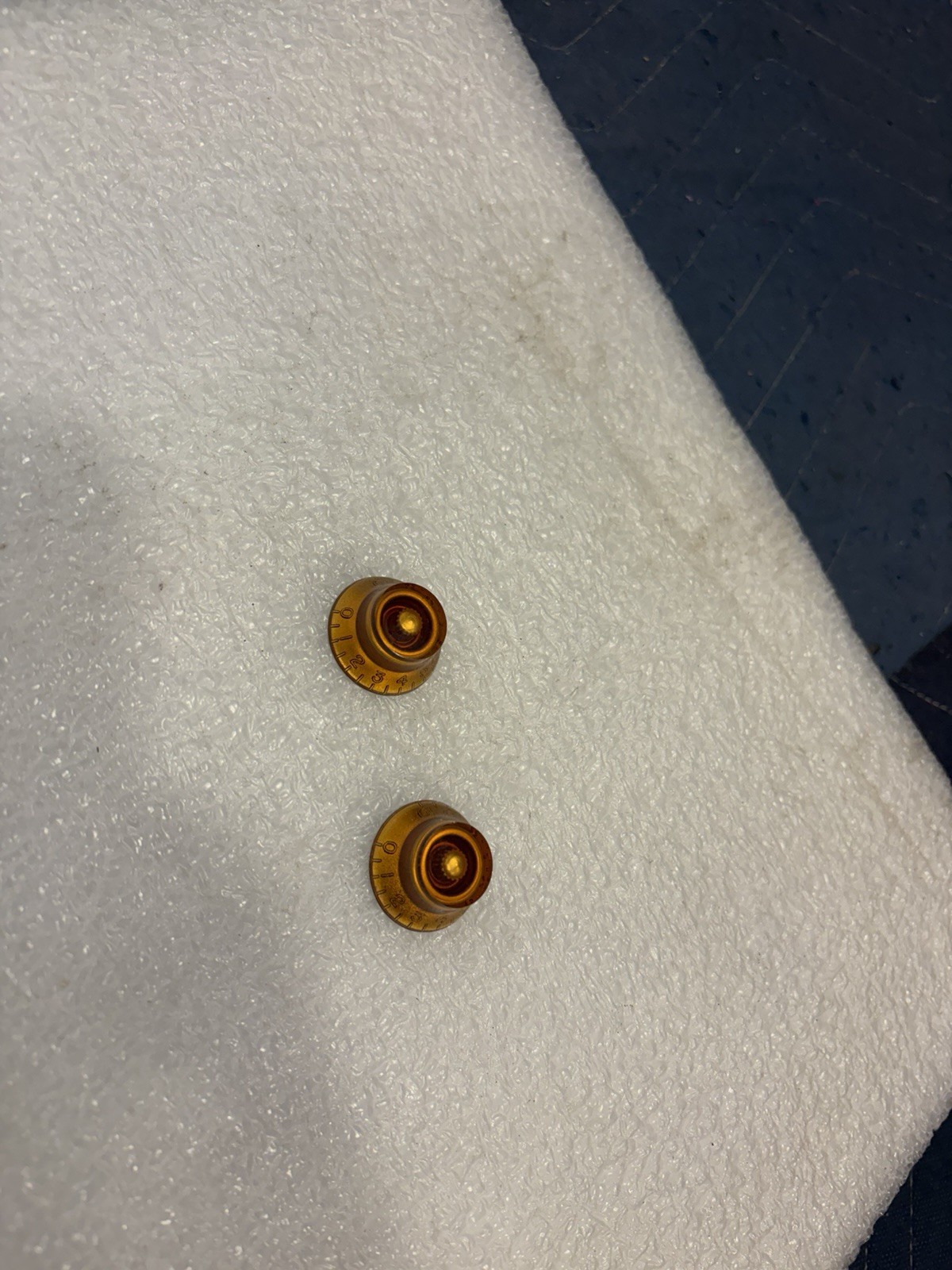 Vintage Amber Speed Knobs Set Of 2