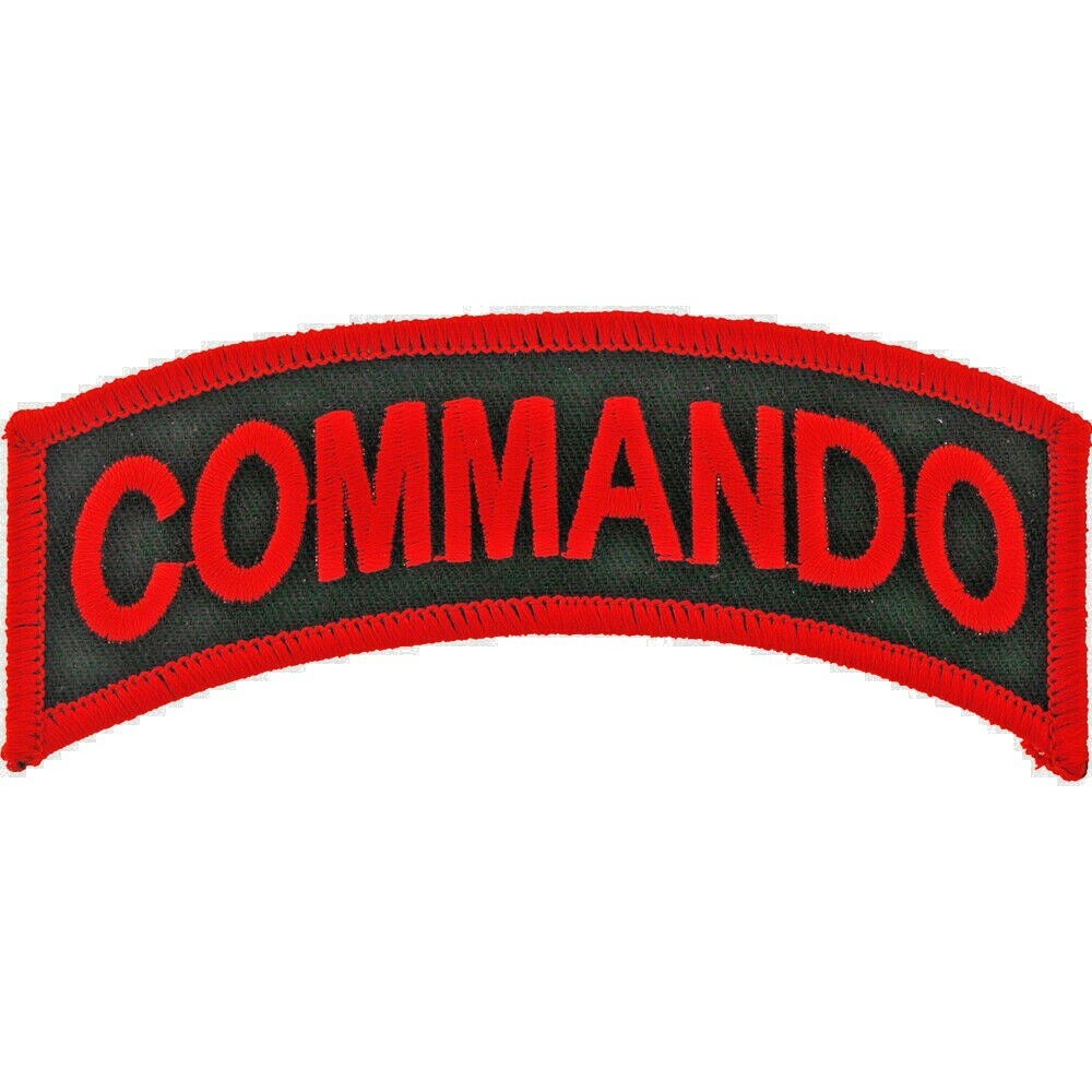 ARMY TAB "COMMANDO" Embroidered Shoulder Patch 4-1/2" (0217)