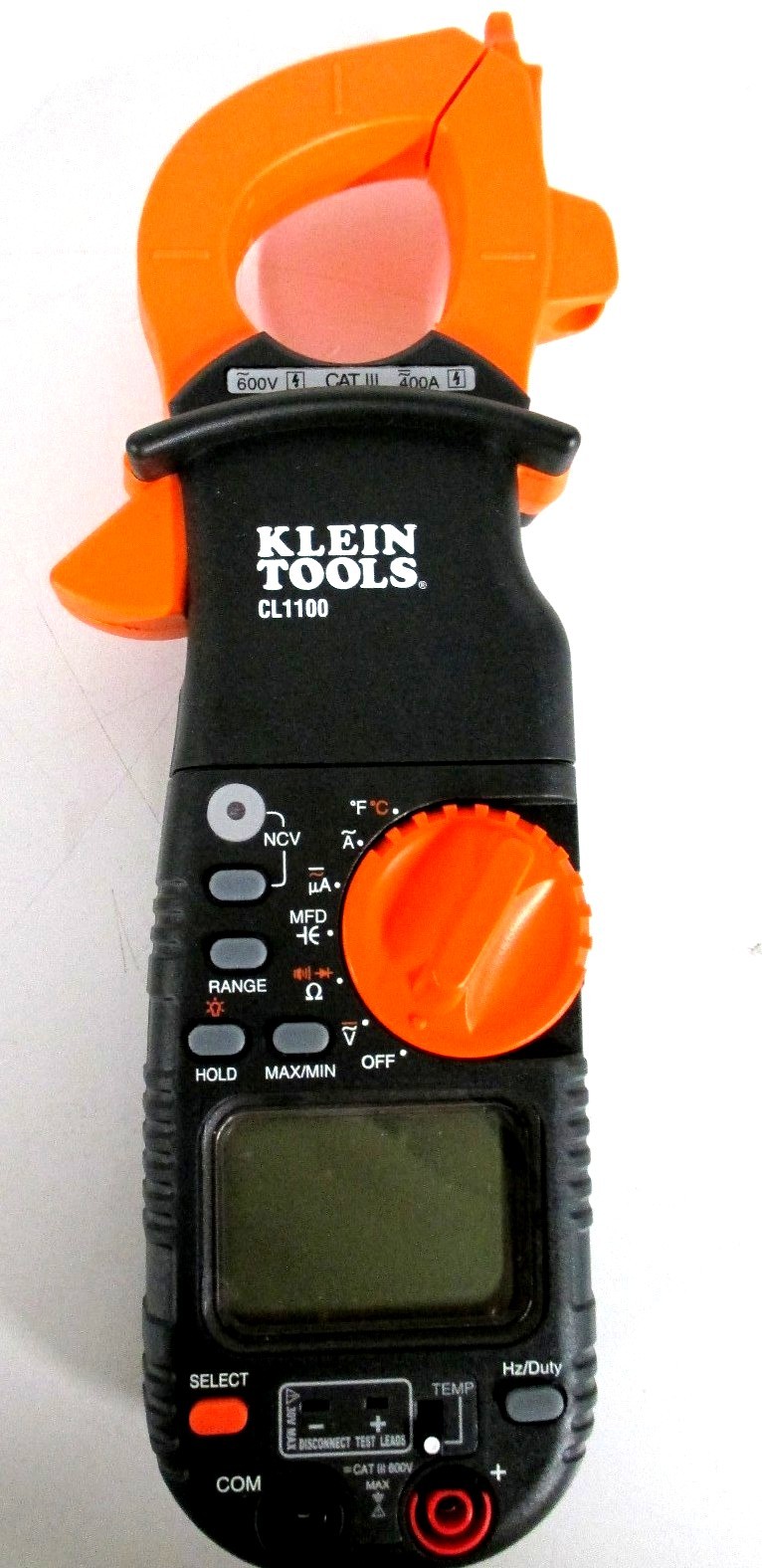 Klein Tools 400A AC Clamp w/Temperature Non Contact Voltage Tester CL1100