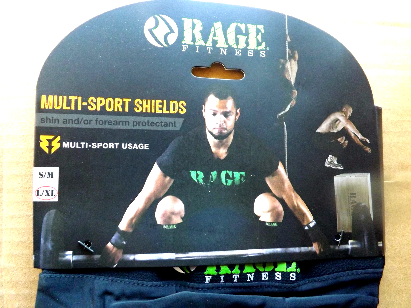 New RAGE Fitness Multi-Sport Shields Protect Shins or Forearms Size L/XL NIB