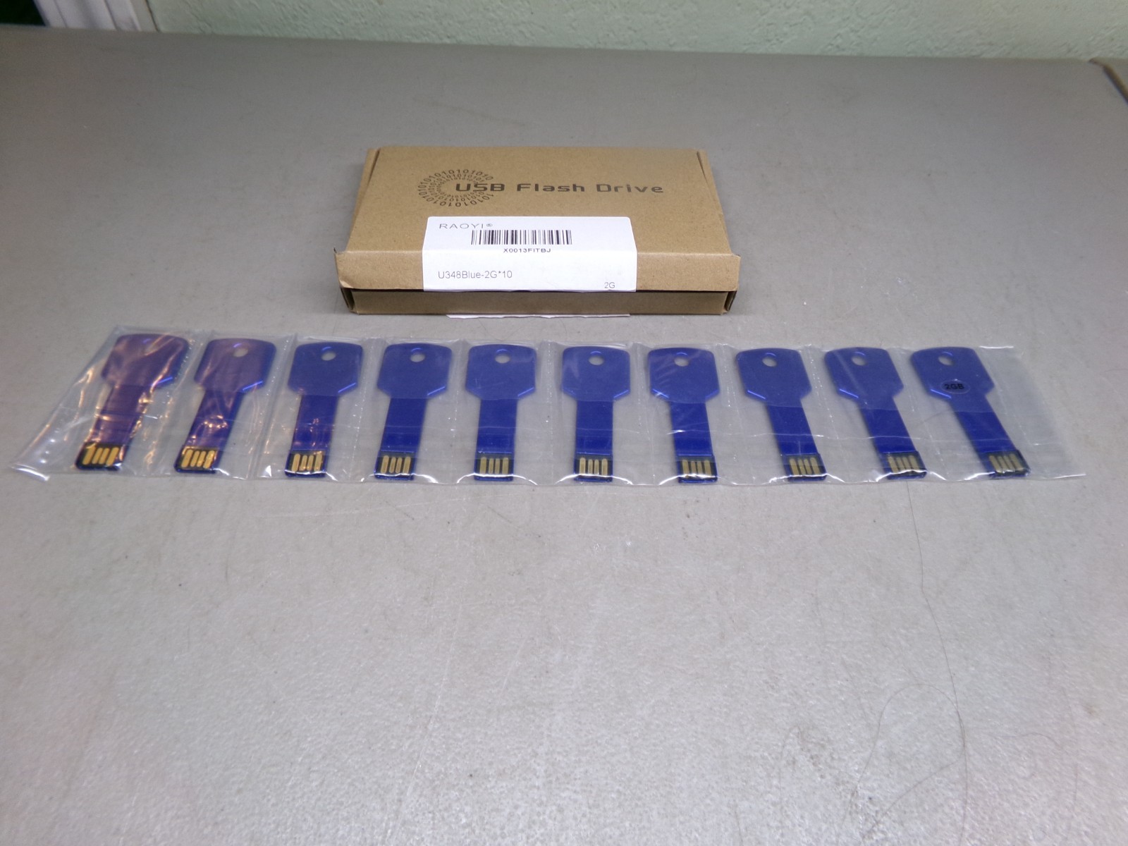 RAOYI FLASH DRIVE U348BLUE-2G*10