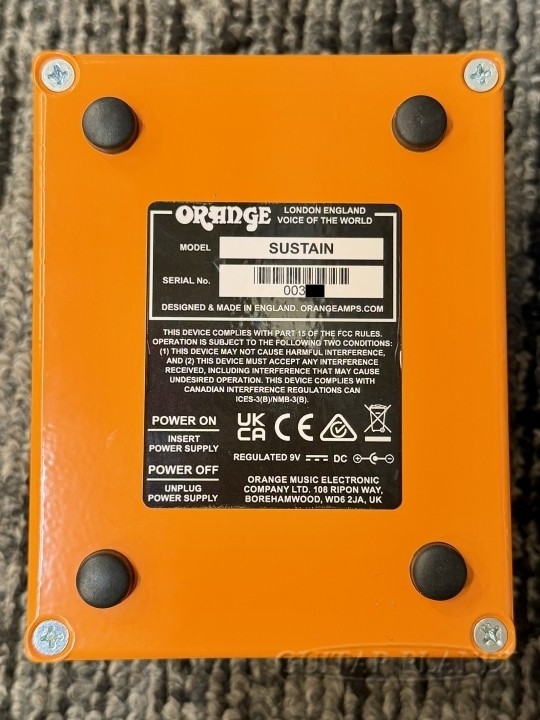 Orange Sustain Made In England
