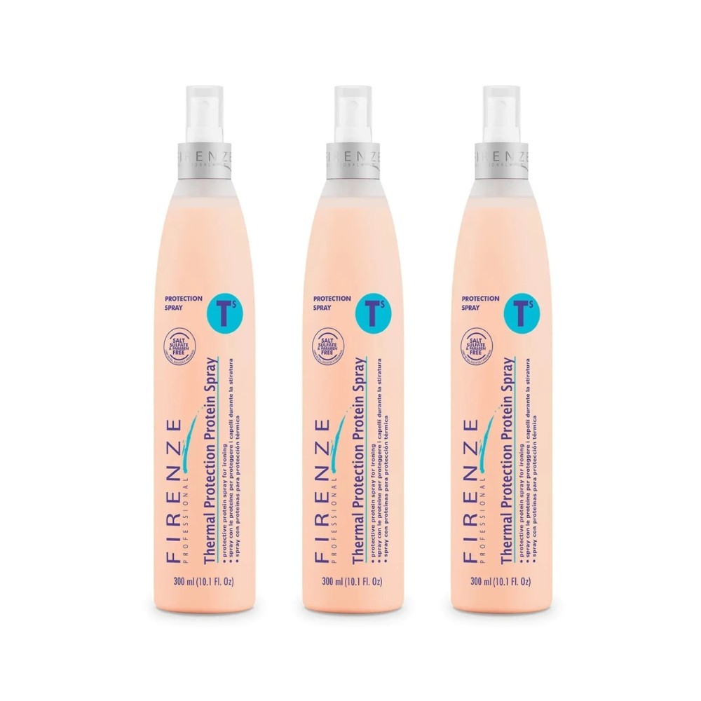FIRENZE THERMAL PROTECTION PROTEIN SPRAY 3 PACK 10.1 OZ  PROTECTIVE X IRONING