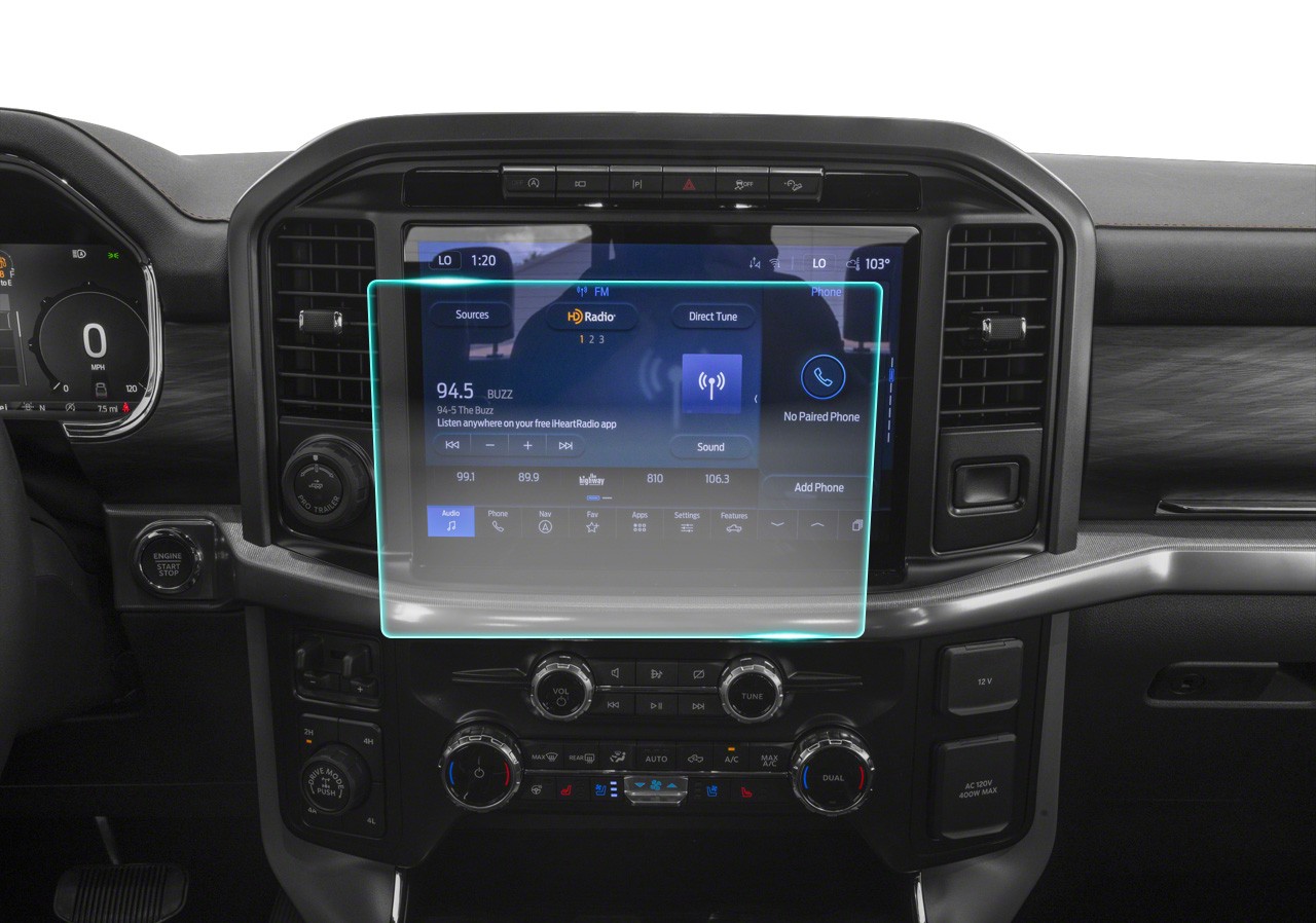 Crystal Clear Screen Protector for 2026 Ford F-150 12in Vehicle Navigation