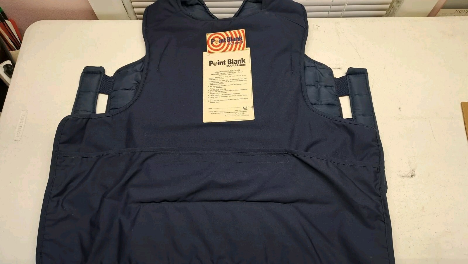 POINT BLANK BODY ARMOR VEST Size 42 Regular No Inserts