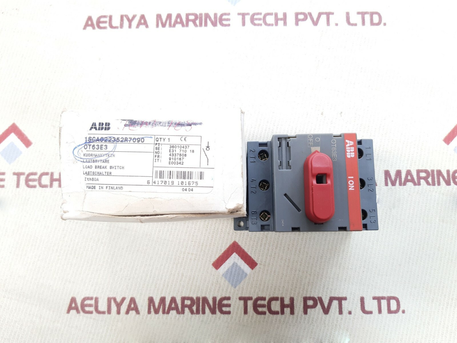 Abb ot63e3 load break switch 1sca022352r7090