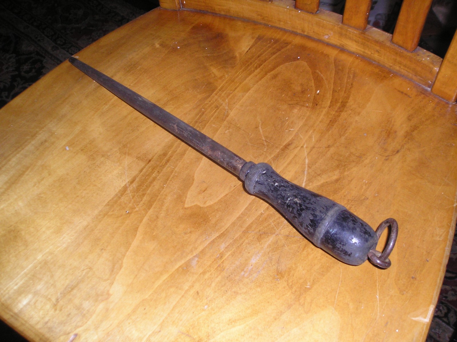 Vintage Simco MADE IN USA Knife Sharpening Steel 15 in.