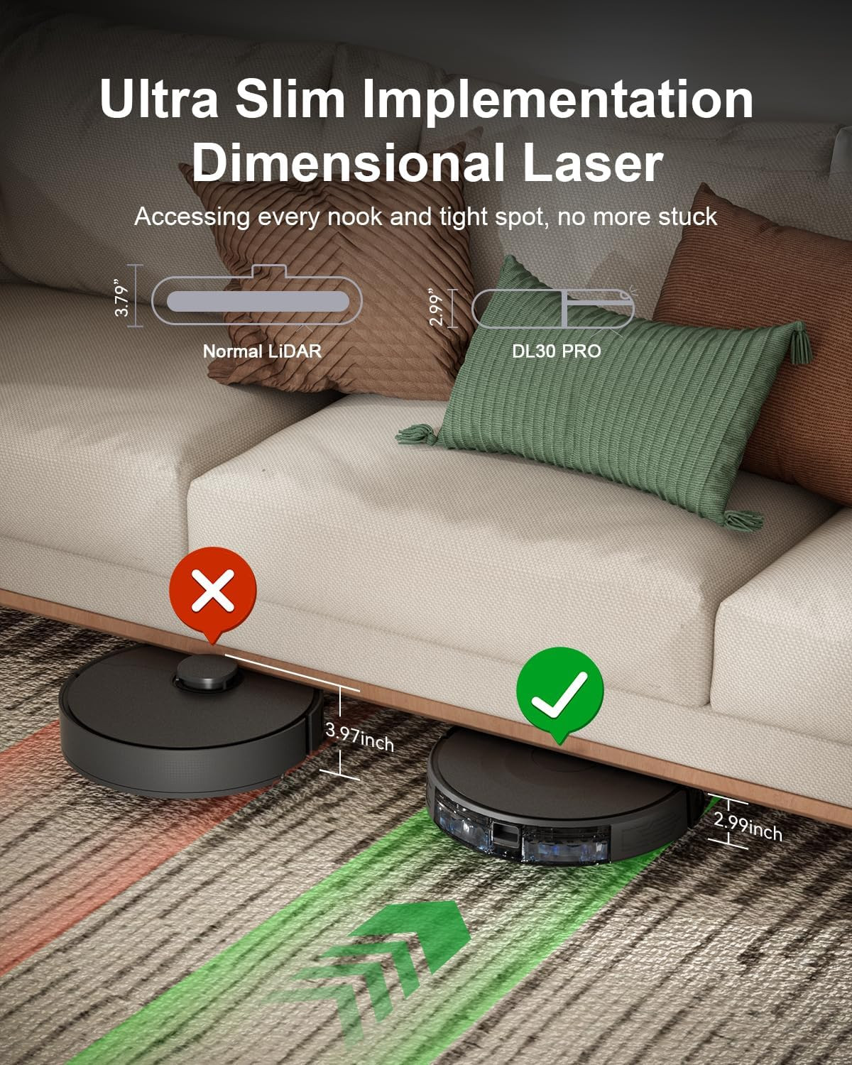 Robot Vacuum and Mop Combo, Lidar Navigation, 9000Pa Suction Robotic Vacuum Clea