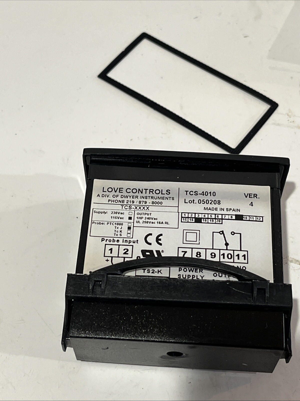 20VE03 love controls temperature switch spdt 110 vac NOS