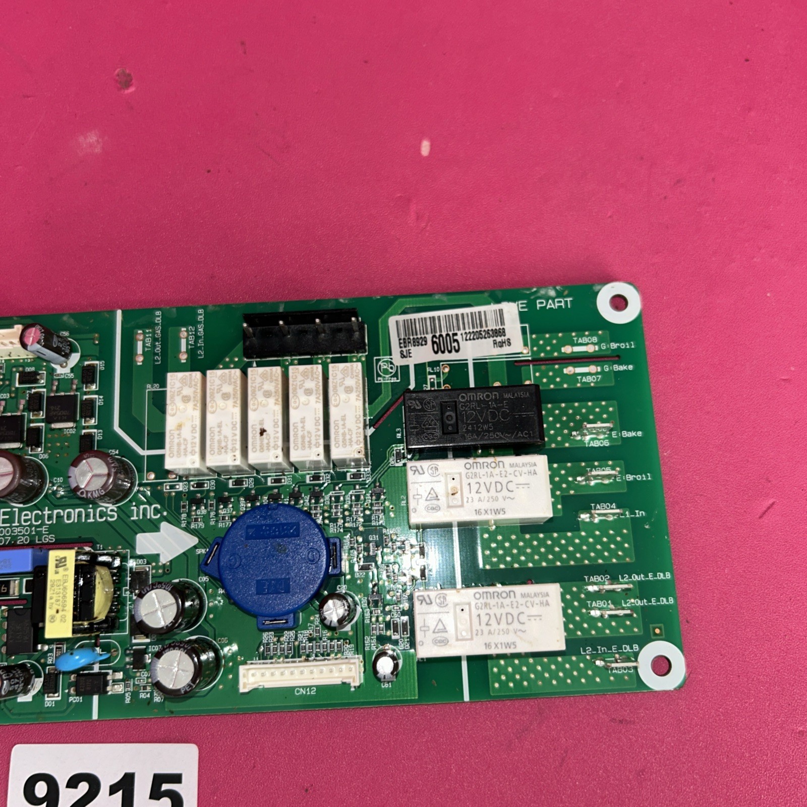 OEM LG Range Oven Control Board EBR89296005