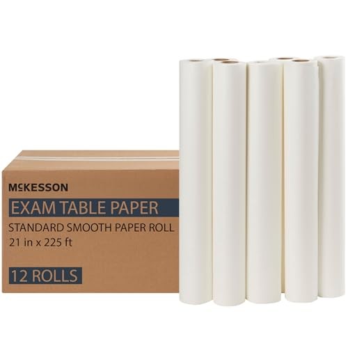 McKesson Medical Exam Table Paper Rolls 21"x225ft 12 Rolls