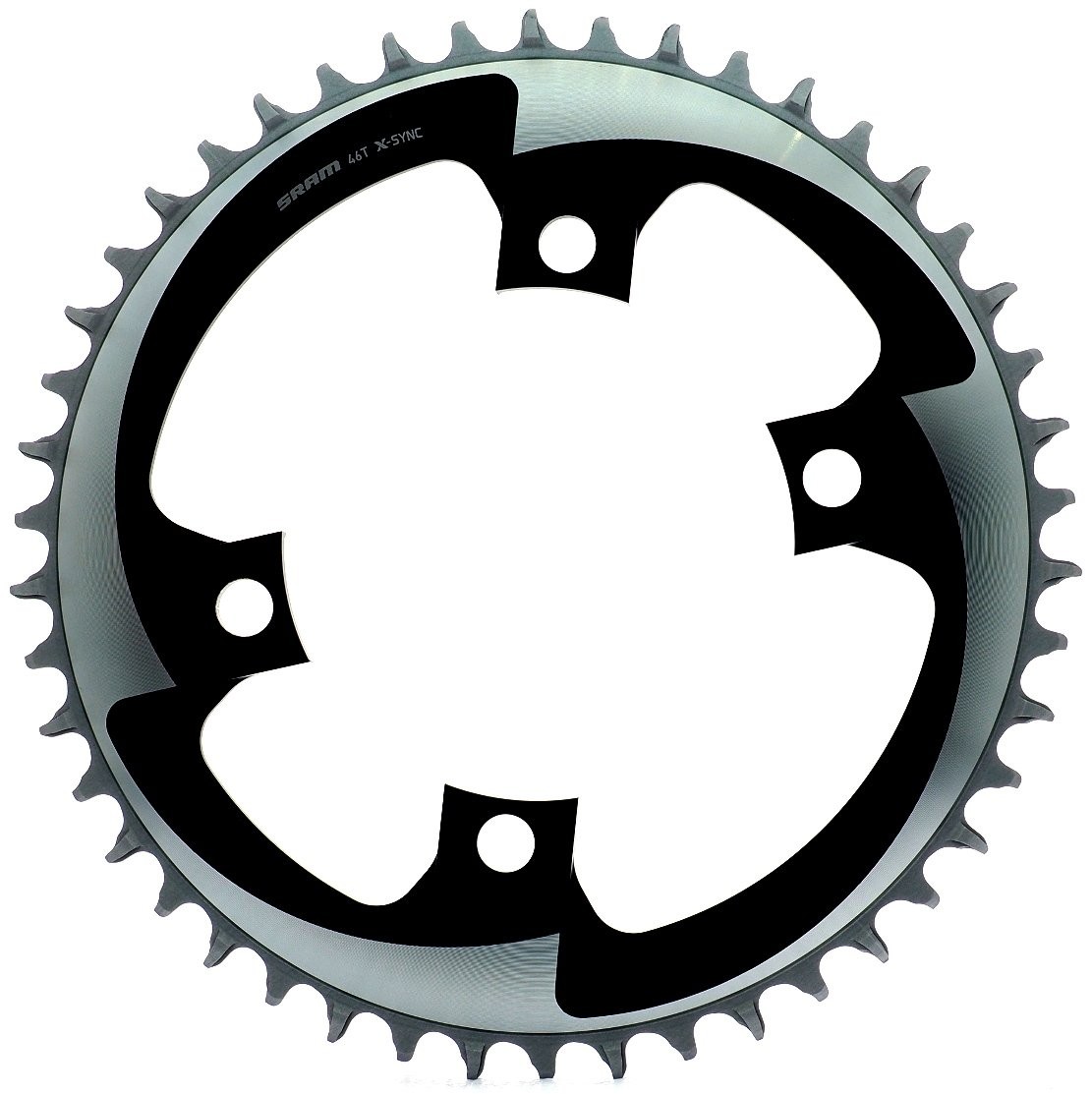 SRAM AXS 1X12 speed X-Sync Aluminum Chainring 46T BCD 107mm, Polar Grey NIB