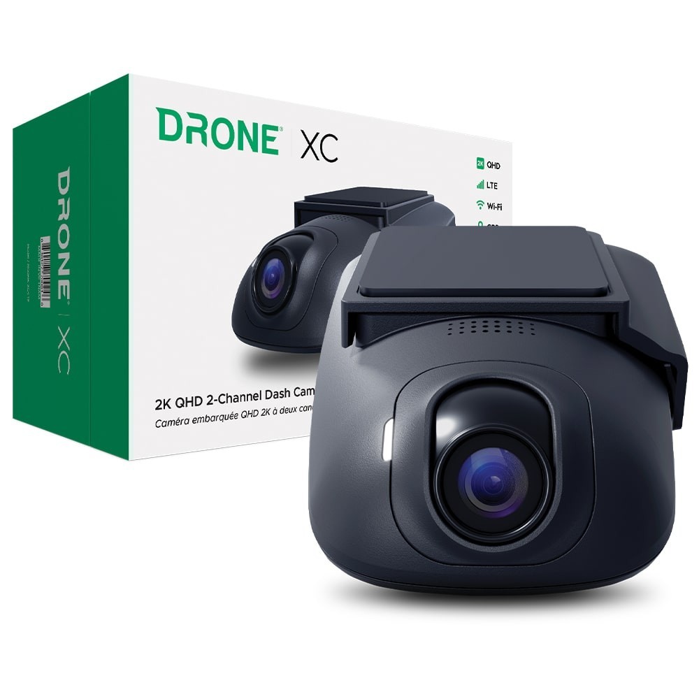 Firstech Drone XC-LTE Dash Camera with LTE + GPS + Wi-Fi   2K QHD 2-C Dash Cam