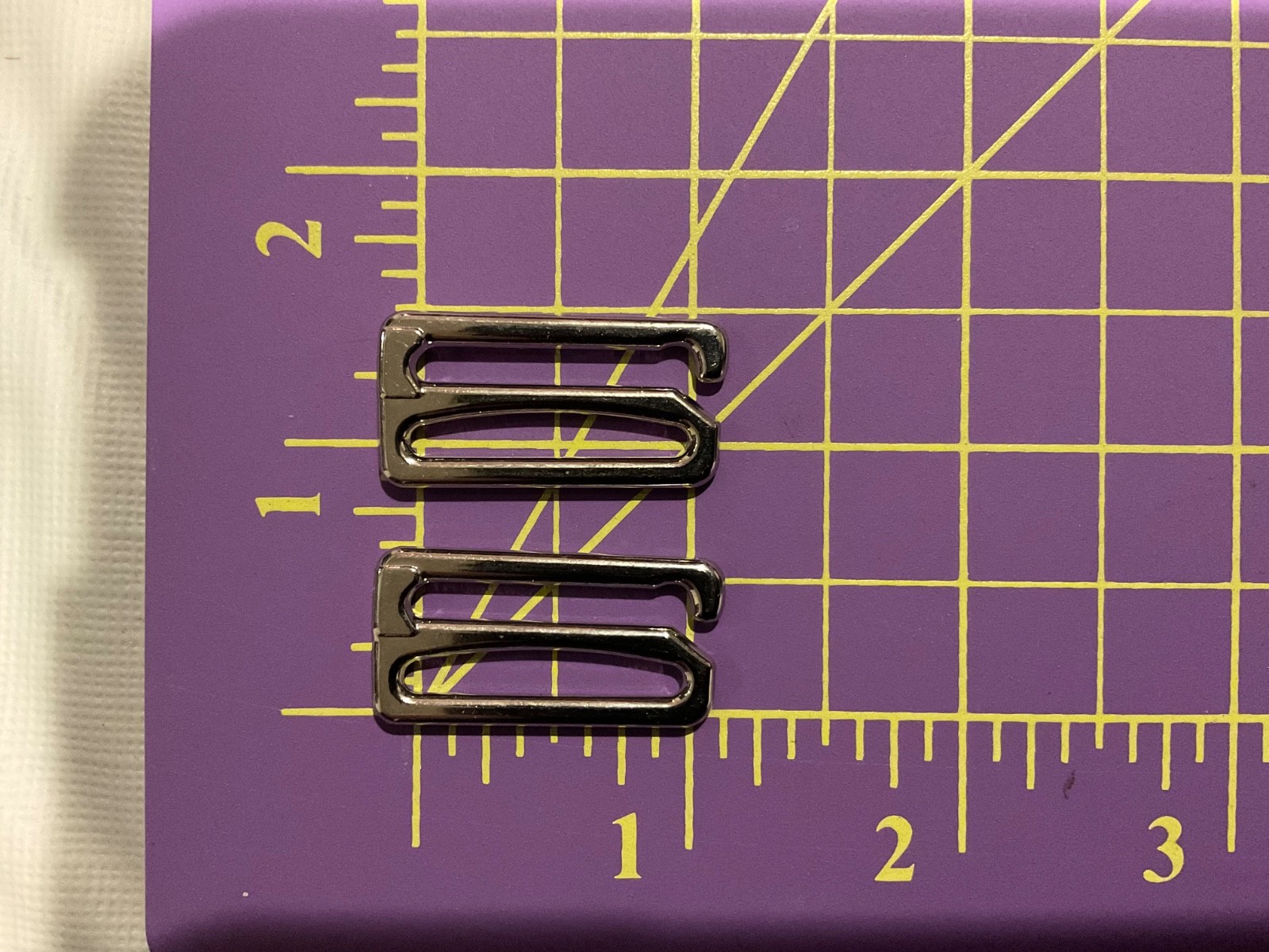 Silver Metal Thick 1" (25mm) Hook Set For Bathing Suit Swimsuit Other Strap USA