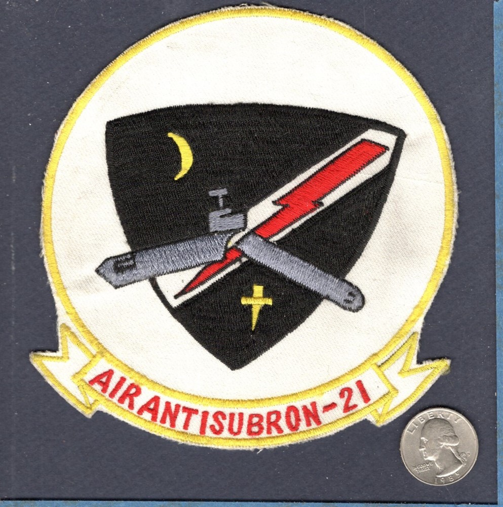 Original 1970's 1980's VS-21 FIGHTING RED TAILS NAVY S-3 VIKING Squadron Patch