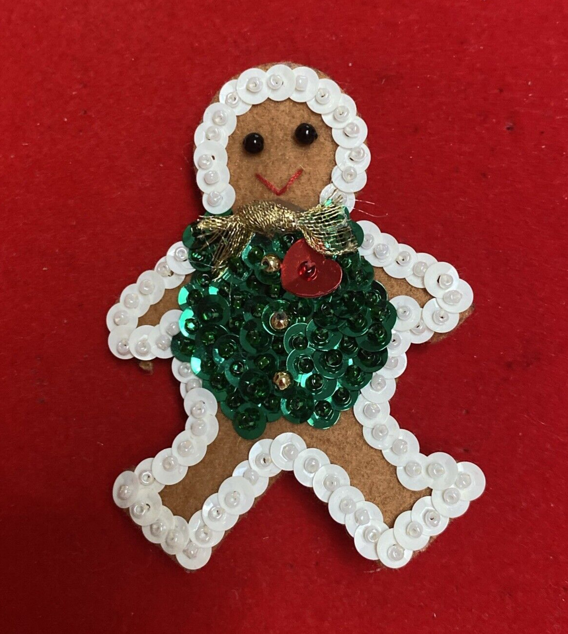 1998 Charity League GINGERBREAD MAN Christmas Pin-