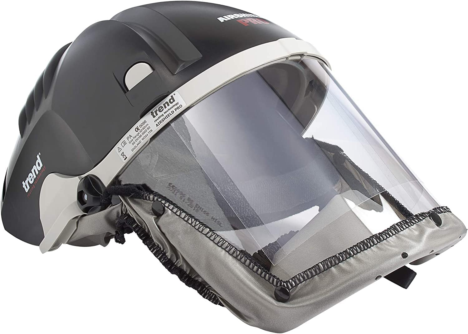Airshield Pro Full Faceshield, Dust Protector, Battery Powered Air Circulating M