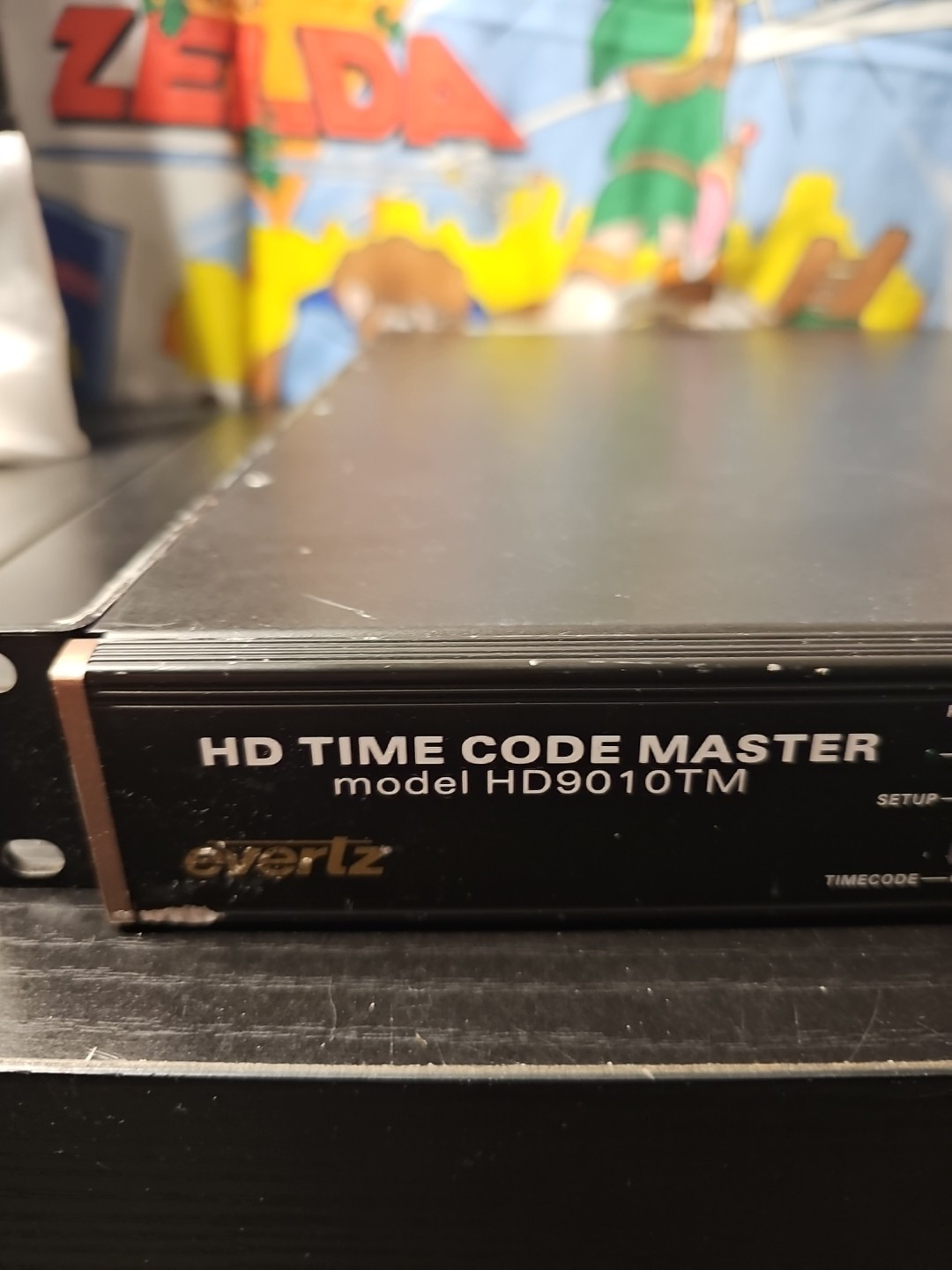 Evertz HD9010TM HD Time Code Master Reader Generator System LTC ATC 2x PS Untest
