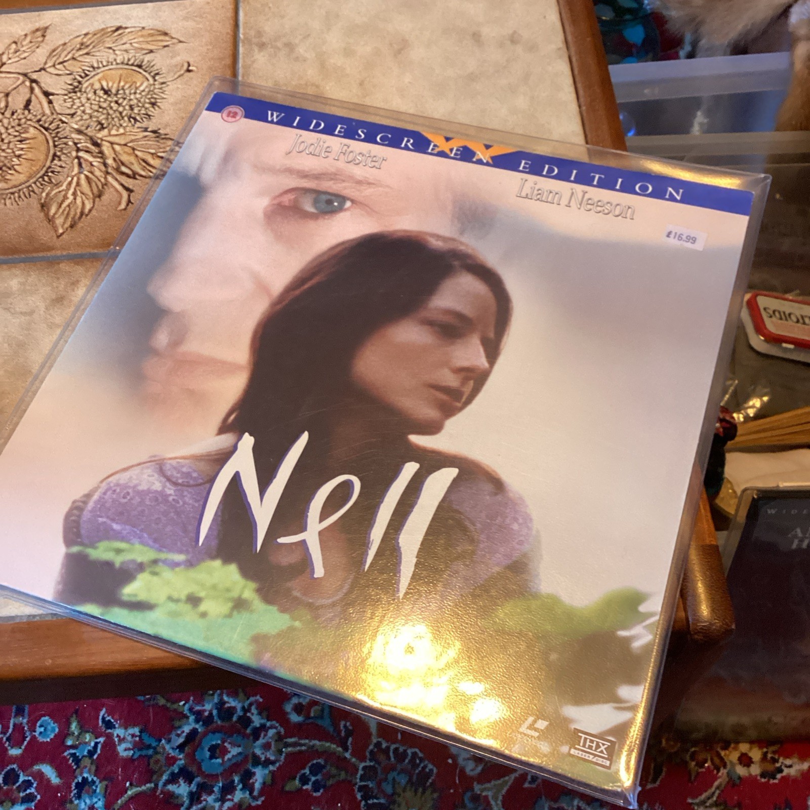 Nell Movie Film Laser Disc Widescreen Edition Fox 1984 Jodie Foster Liam Neeson