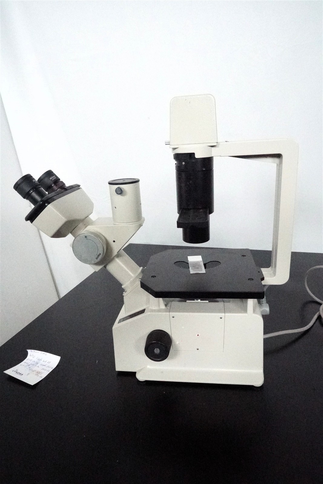 Nikon TMS Inverted Phase Contrast Microscope, 4X, 10X Ph3DL, 20X Ph2DL, 40X PH3D