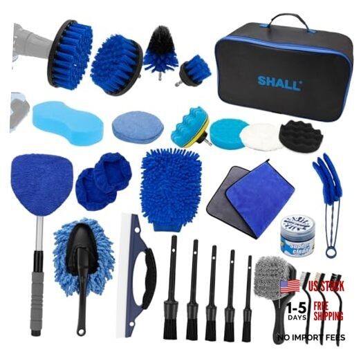 Car Detailing Kit, Car Detailing Brush Set, Car Wash Cleaning Kit, 28Pcs