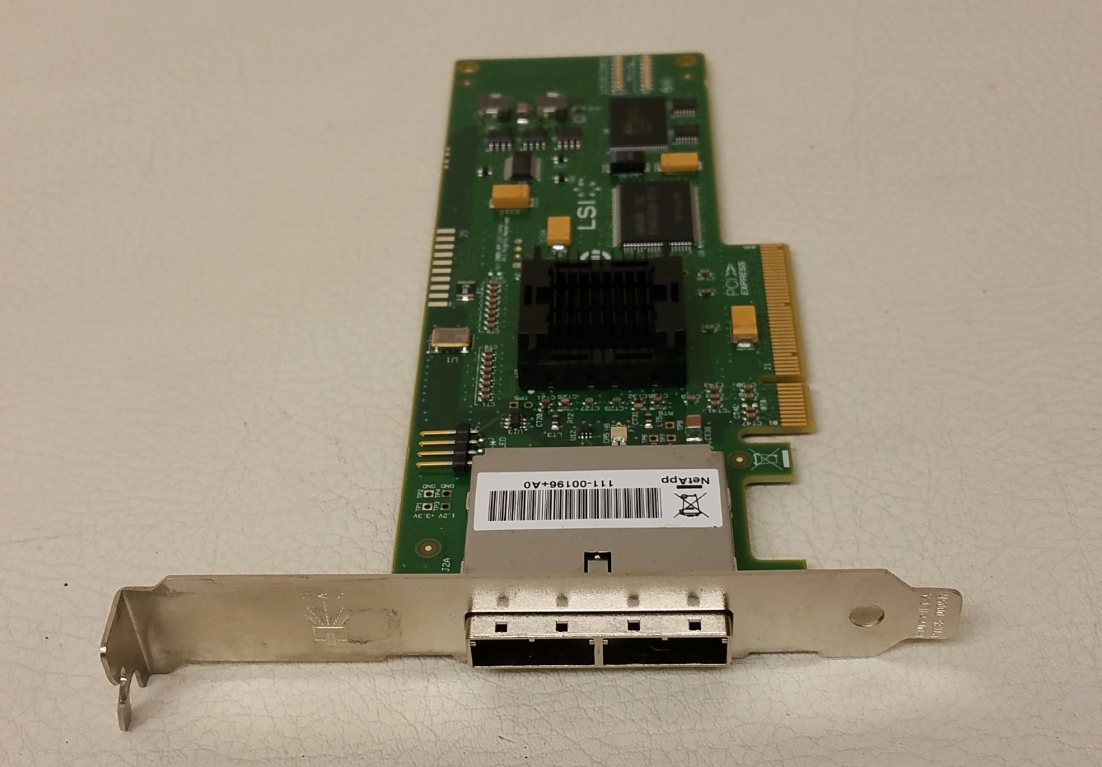 NetApp X2062A HBA SAS 2-PORT QSFP PCIe 111-00196+A0 Controller for FAS2050 Filer